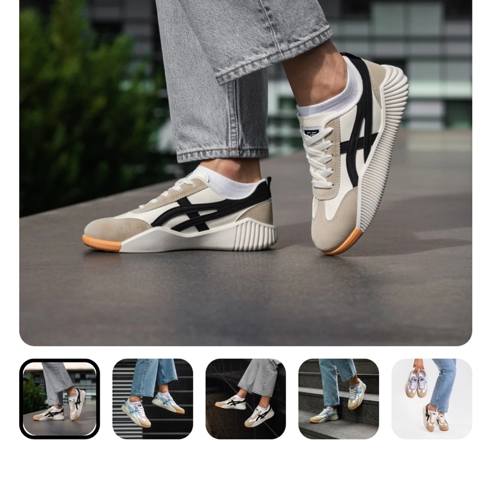 On Lightweight Athletic Sneakers for Women - Beige/Black
